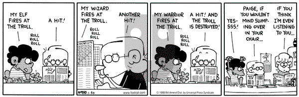 FoxTrot on Friday January 30, 1998 Comic Strip