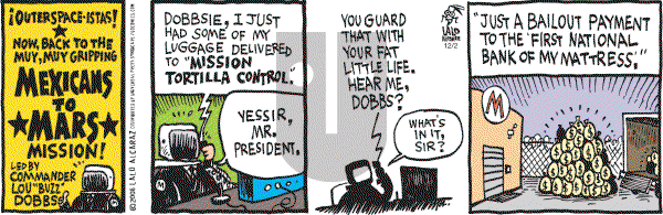 La Cucaracha on Tuesday December 2, 2008 Comic Strip