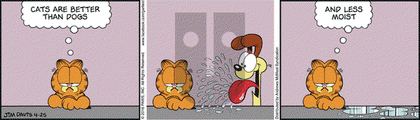 Garfield on Wednesday April 25, 2018 Comic Strip