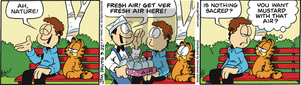 Garfield on Tuesday March 22, 2011 Comic Strip
