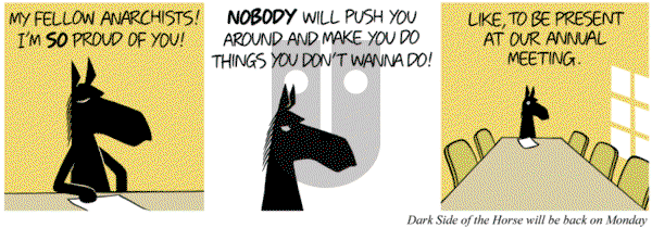 Dark Side of the Horse on Saturday April 27, 2013 Comic Strip