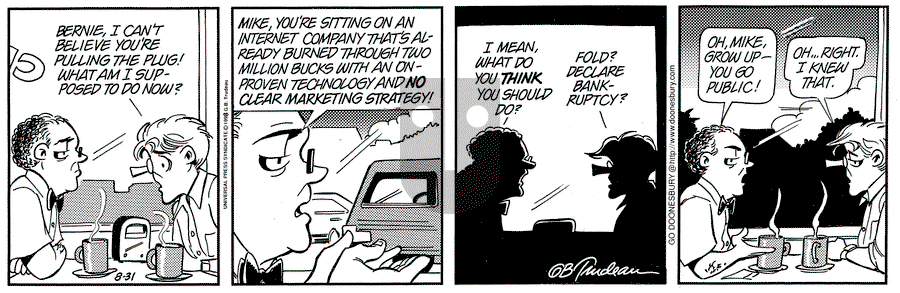 Doonesbury - Monday August 31, 1998 Comic Strip