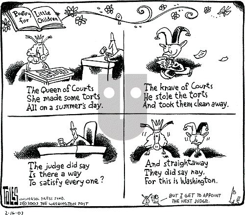 Tom Toles - Sunday February 16, 2003 Comic Strip