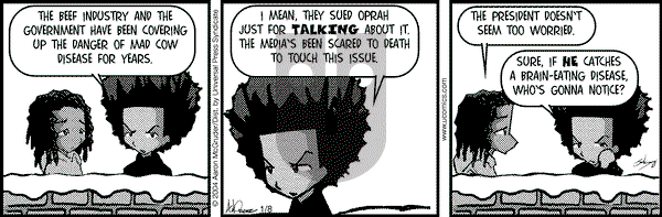 The Boondocks on Thursday August 11, 2011 Comic Strip