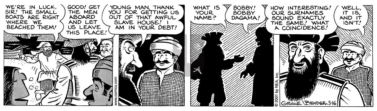 Alley Oop - Wednesday May 16, 2001 Comic Strip