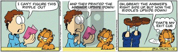 Garfield on Wednesday January 12, 2005 Comic Strip