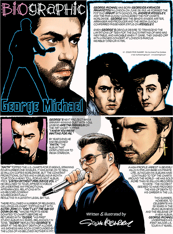 Biographic on Sunday June 1, 2008 Comic Strip
