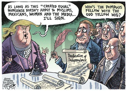 Rob Rogers on Tuesday July 5, 2016 Comic Strip