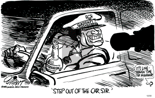 Pat Oliphant on Monday December 30, 1985 Comic Strip