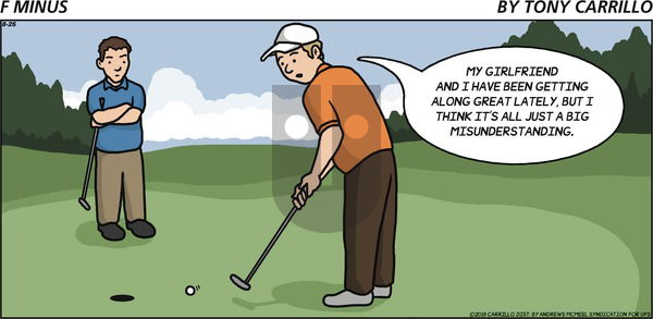 F Minus on Sunday August 26, 2018 Comic Strip