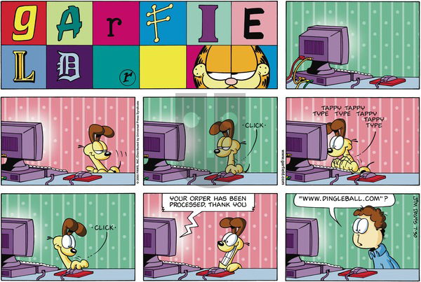 Garfield on Sunday July 30, 2000 Comic Strip