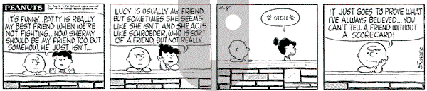 Peanuts on Wednesday April 8, 1959 Comic Strip