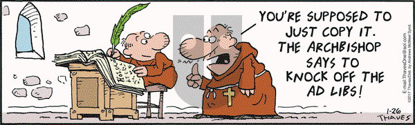 Frank and Ernest on Thursday January 26, 2017 Comic Strip