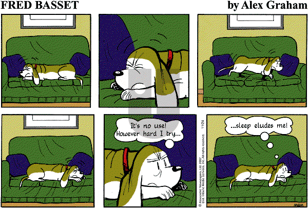 Fred Basset on Sunday November 24, 2002 Comic Strip
