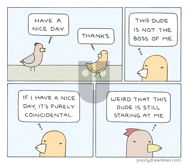 Poorly Drawn Lines on Wednesday October 16, 2019 Comic Strip