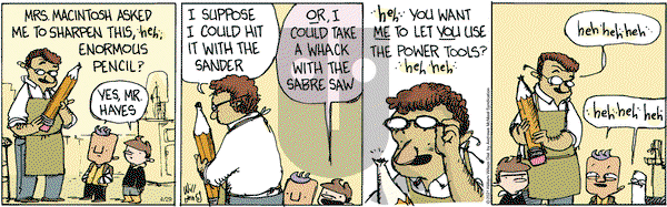 Wallace the Brave on Thursday April 29, 2021 Comic Strip