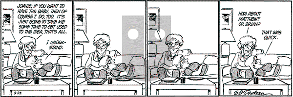 Doonesbury on Saturday May 22, 1982 Comic Strip