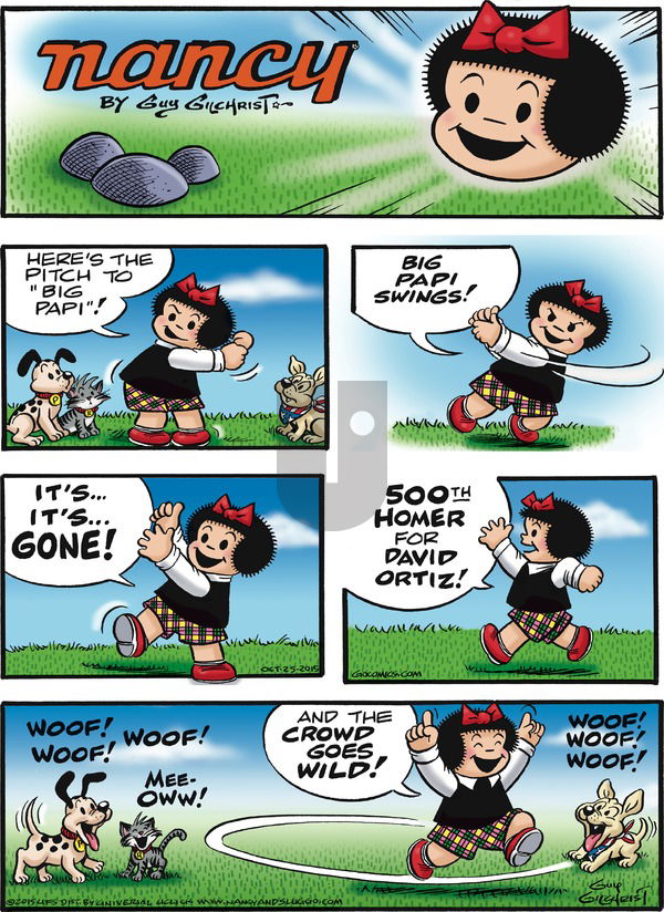 Nancy on Sunday October 25, 2015 Comic Strip