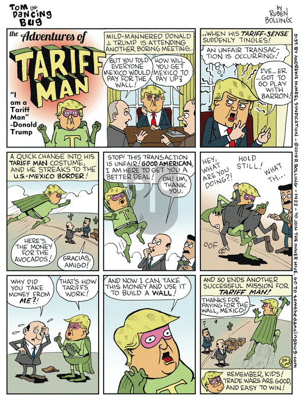 Tom the Dancing Bug on Friday January 25, 2019 Comic Strip