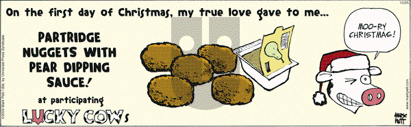 Lucky Cow on Saturday December 25, 2004 Comic Strip