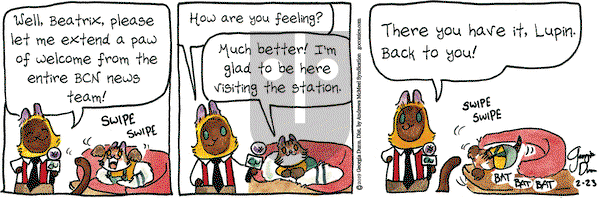 Breaking Cat News on Saturday February 23, 2019 Comic Strip