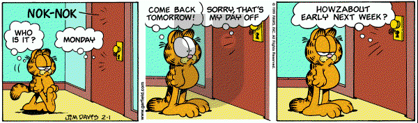 Garfield on Monday March 8, 1999 Comic Strip