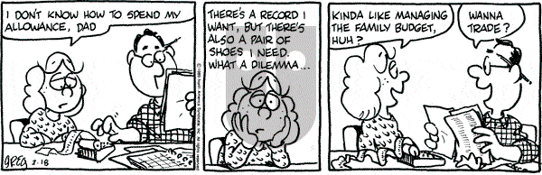 Luann on Saturday February 18, 1989 Comic Strip