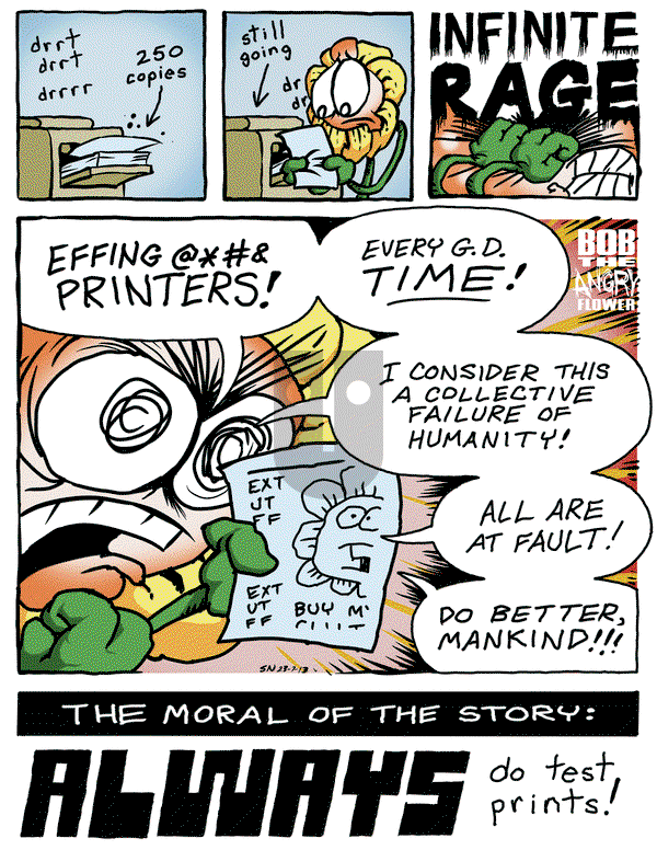 Bob the Angry Flower on Monday July 24, 2023 Comic Strip