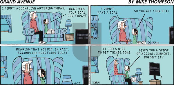 Grand Avenue on Sunday April 23, 2023 Comic Strip