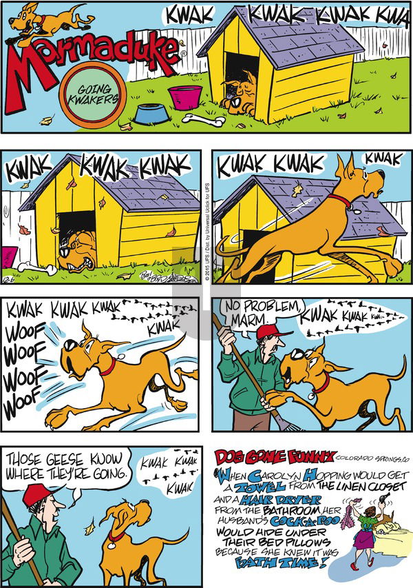 Marmaduke on Sunday December 6, 2015 Comic Strip