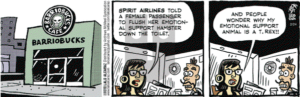 La Cucaracha on Saturday February 24, 2018 Comic Strip