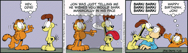 Garfield on Friday July 28, 2017 Comic Strip
