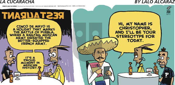 La Cucaracha - Sunday May 11, 2014 Comic Strip