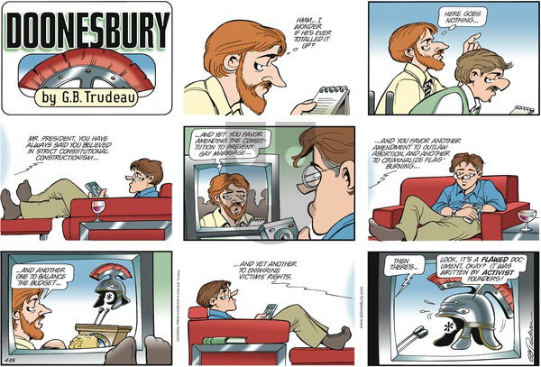 Doonesbury on Sunday April 25, 2004 Comic Strip