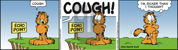 Garfield - Saturday August 25, 2012 Comic Strip