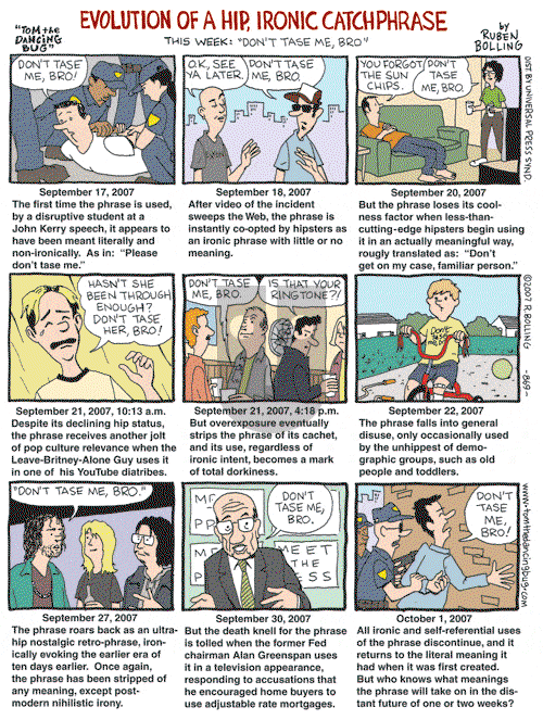 Tom the Dancing Bug on Sunday October 14, 2007 Comic Strip
