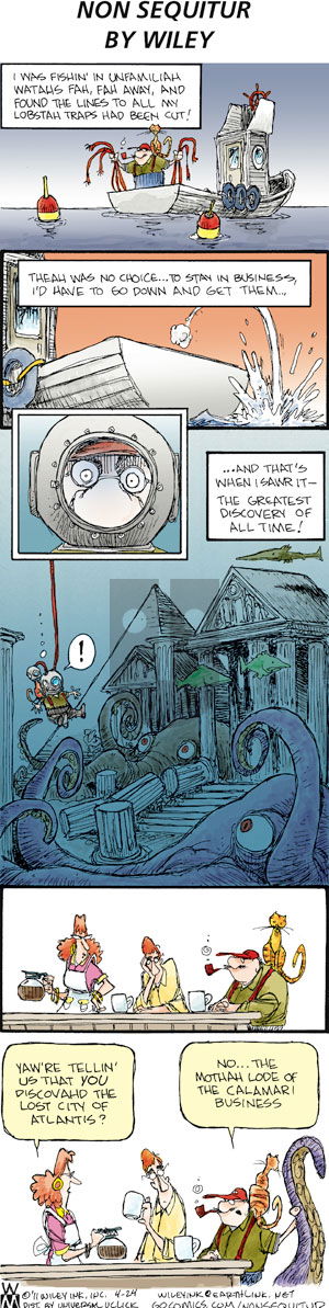 Non Sequitur on Sunday April 24, 2011 Comic Strip