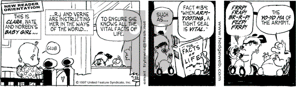 Over the Hedge on Friday September 26, 1997 Comic Strip