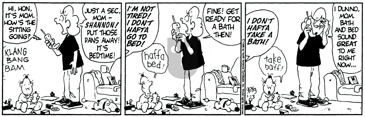 Luann - Saturday January 13, 1996 Comic Strip