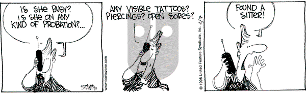 The Buckets on Saturday February 7, 1998 Comic Strip