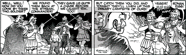 Alley Oop on Monday December 26, 1977 Comic Strip