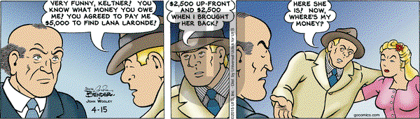 Alley Oop on Wednesday April 15, 2015 Comic Strip