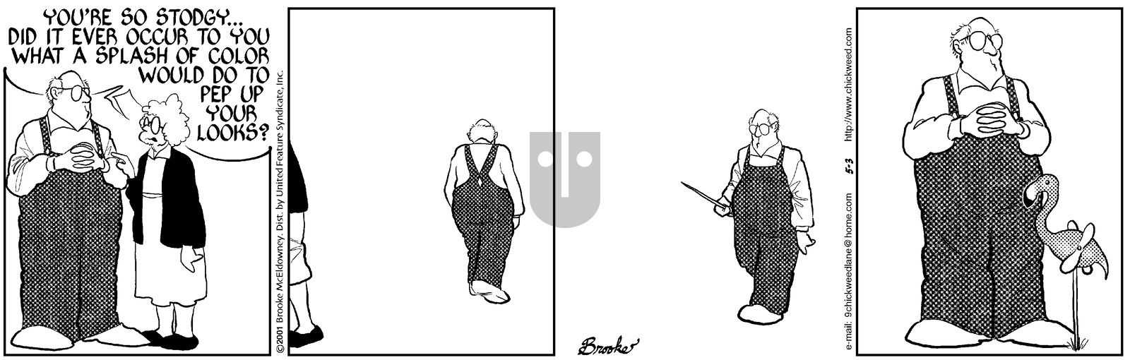 9 Chickweed Lane - Thursday May 3, 2001 Comic Strip