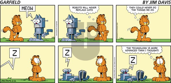 Garfield on Sunday February 22, 2015 Comic Strip