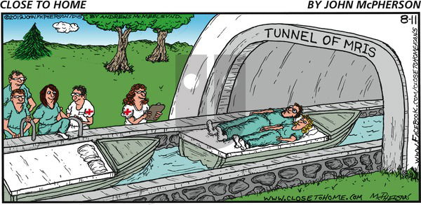 Close to Home on Sunday August 11, 2019 Comic Strip