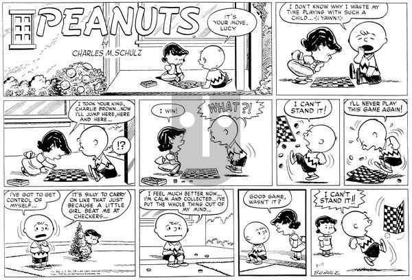 Peanuts on Sunday August 17, 1952 Comic Strip