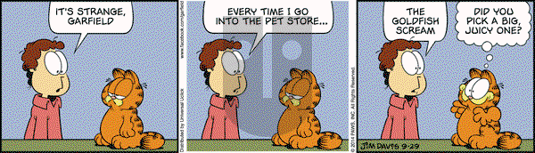 Garfield on Monday September 29, 2014 Comic Strip