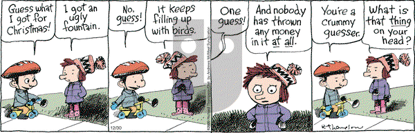 Cul de Sac on Monday December 30, 2019 Comic Strip
