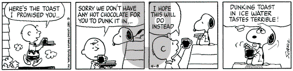 Peanuts on Wednesday April 8, 1987 Comic Strip