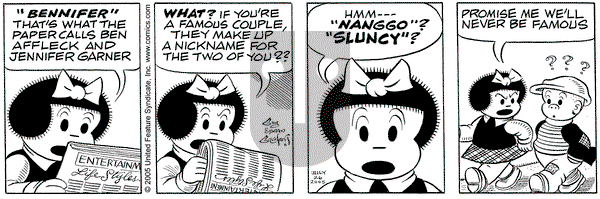 Nancy on Tuesday July 26, 2005 Comic Strip